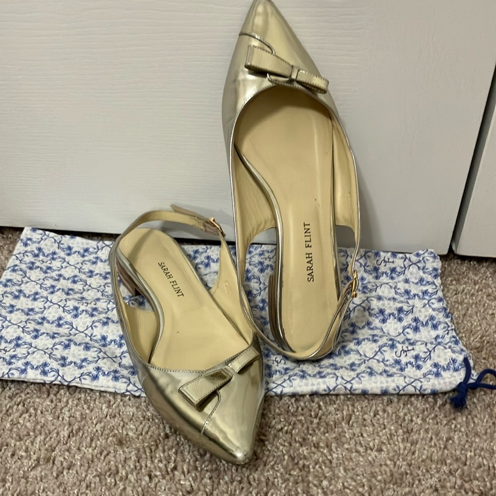Sarah Flint sling back flats